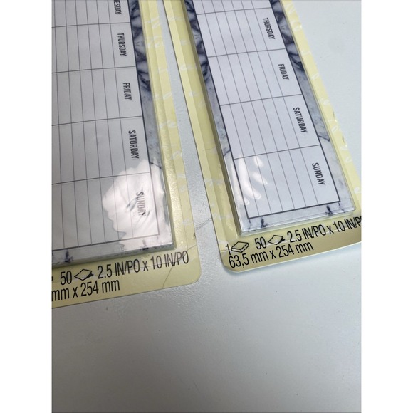 Post-it Notes Weekly Planner Tear Off Sticky Set Of 3 - Picture 3 of 7